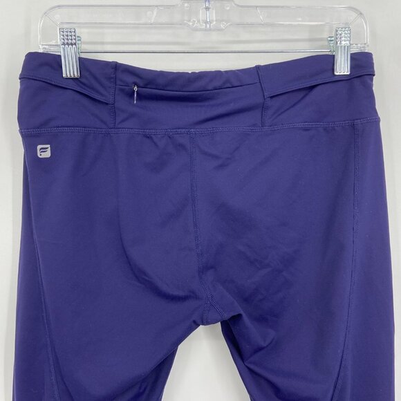 FABLETICS Gia Powerlite Purple Crop Back Zipper Pockets Workout Leggings M / L - Picture 8 of 9